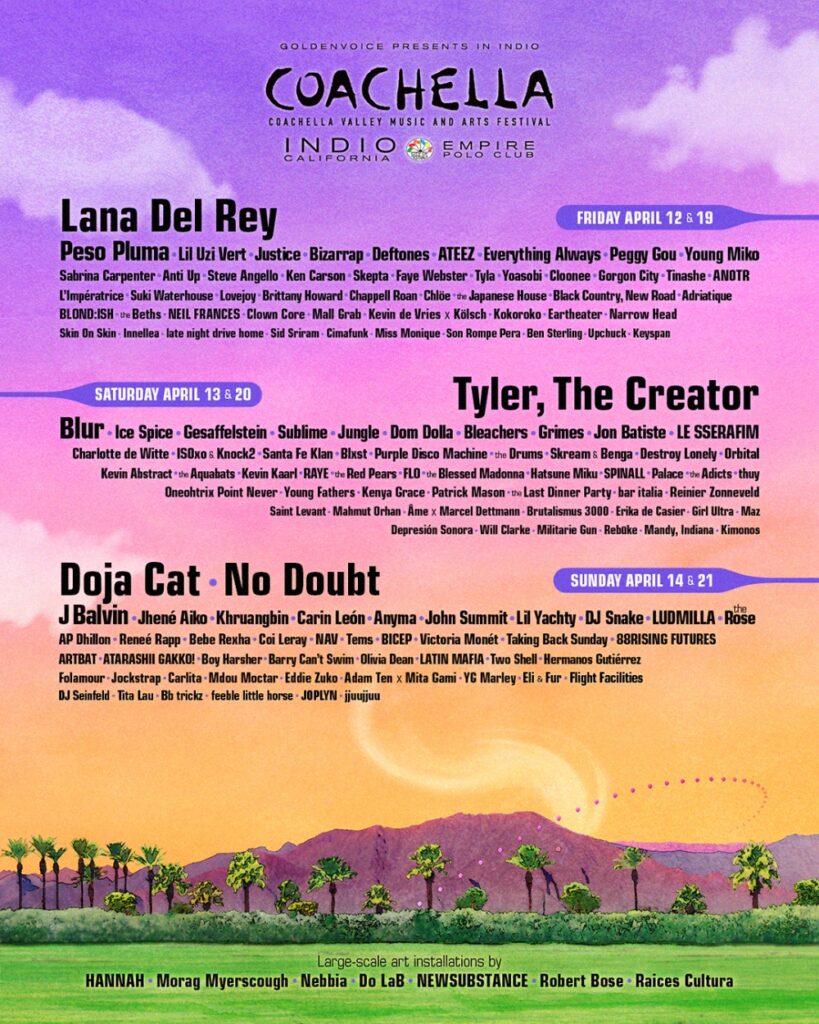 Line Up Coachella 