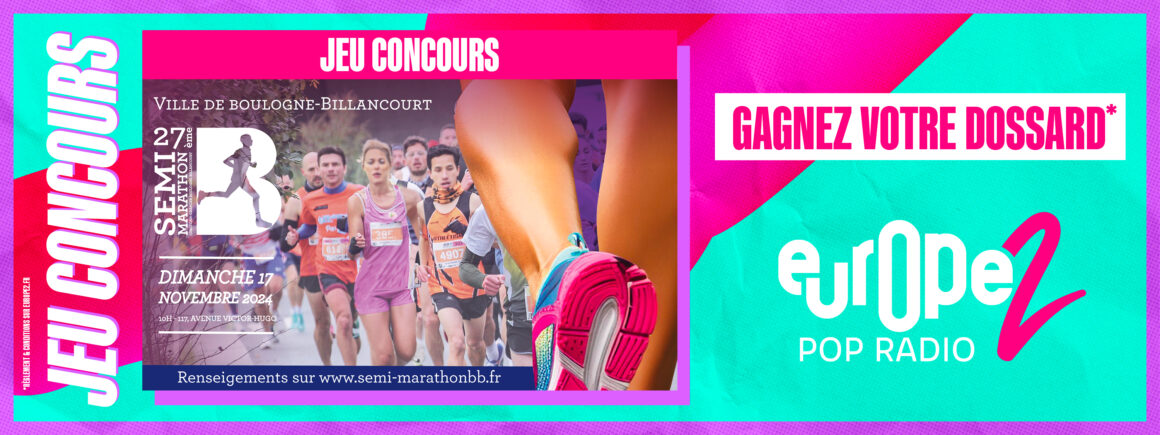 Europe 2 présente le semi-marathon de Boulogne-Billancourt, gagnez votre dossard !