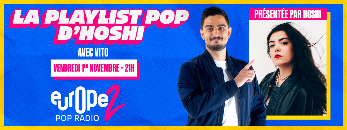 Ne manquez pas la Playlist Pop de Hoshi le 1er novembre !