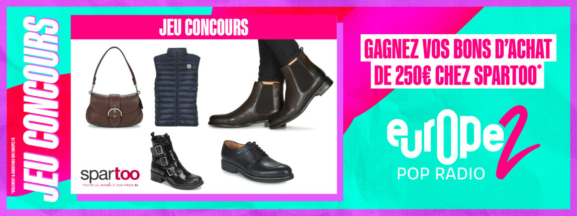 Gagnez votre bon d’achat de 250€ chez Spartoo.com !