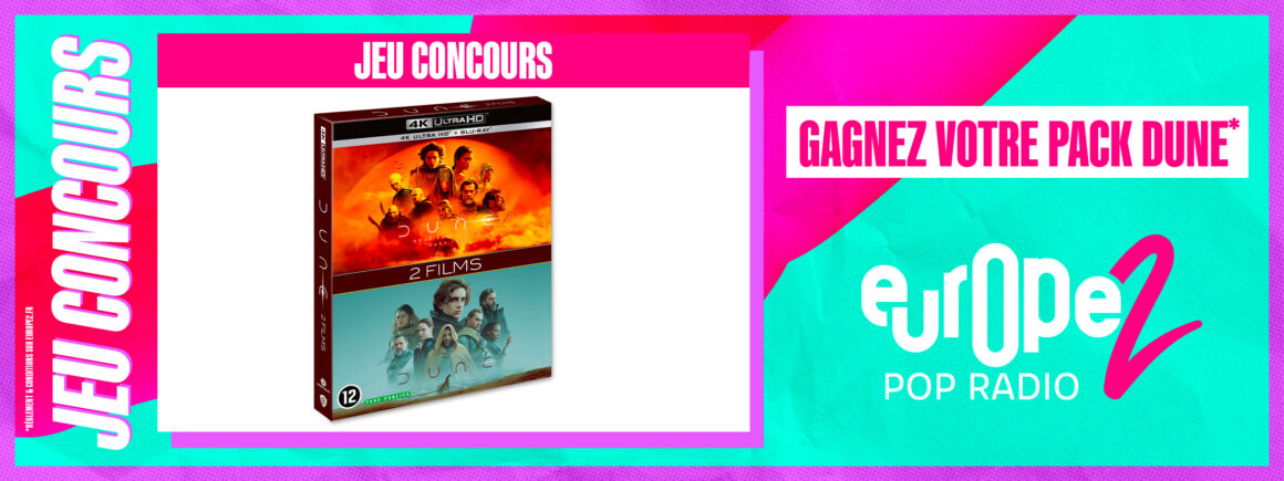 Gagnez votre pack Blu-Ray Dune avec Europe 2 !